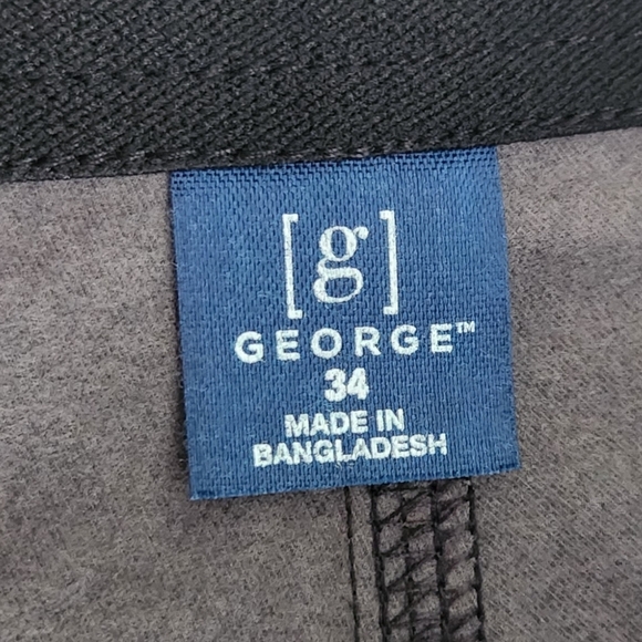 🩳 George Men’s Black Camo Commuter Shorts – Size 34, NWT, Moisture-Wicking - Picture 7 of 13